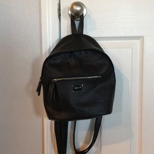 Mini black backpack